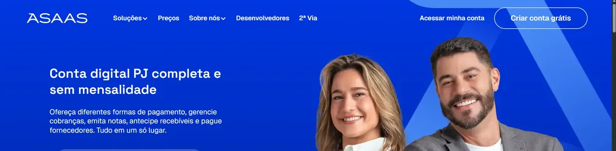 Acesse asaas.com