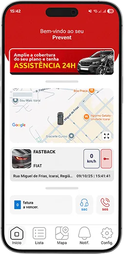 App Prevent em uso