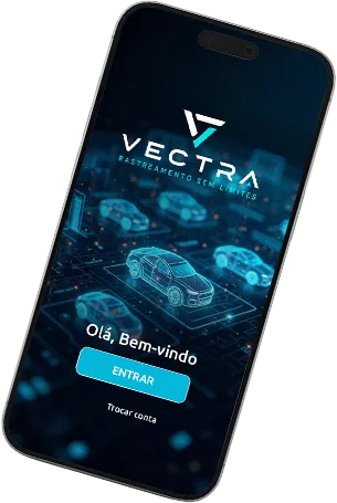 App Vectra na tela de login
