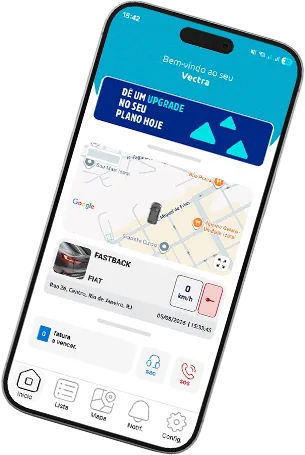App Vectra em uso