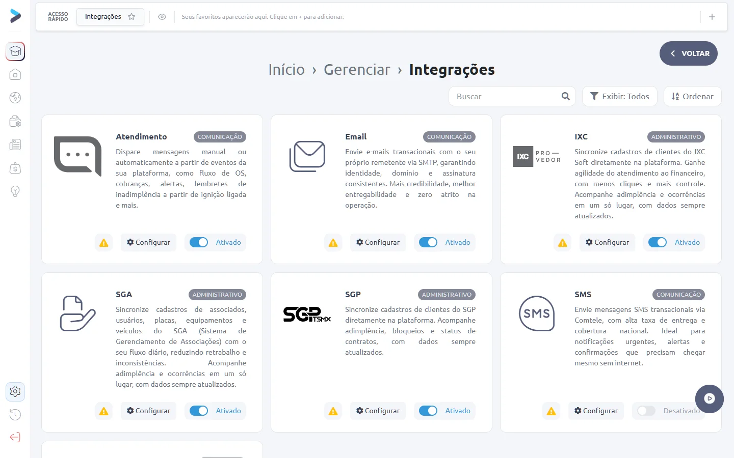 Integrações